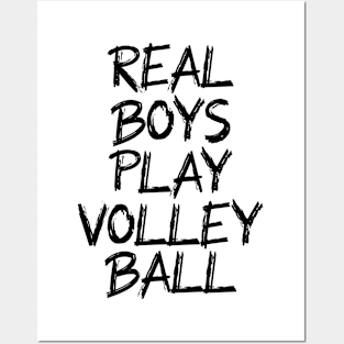 real boys play volleyball Posters and Art